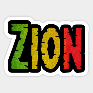 Zion, Rastafarian, Ethiopia Sticker